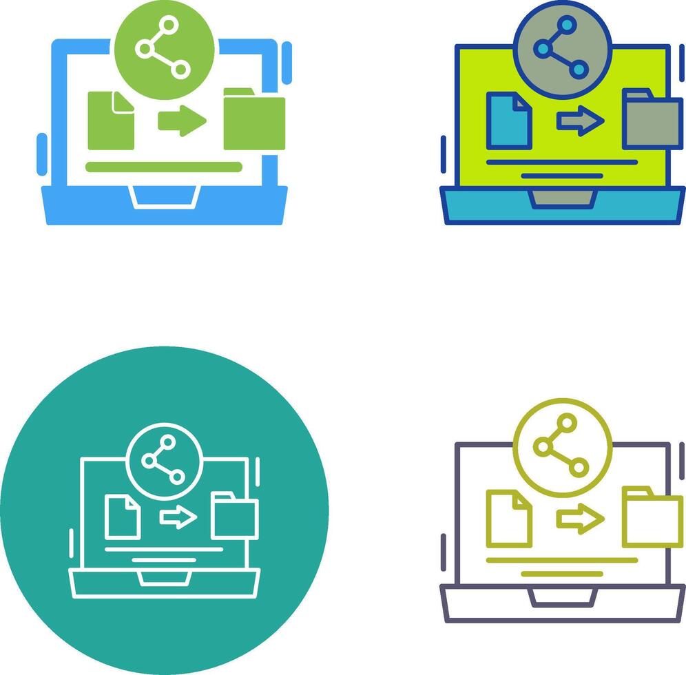 File Share Icon Design vector