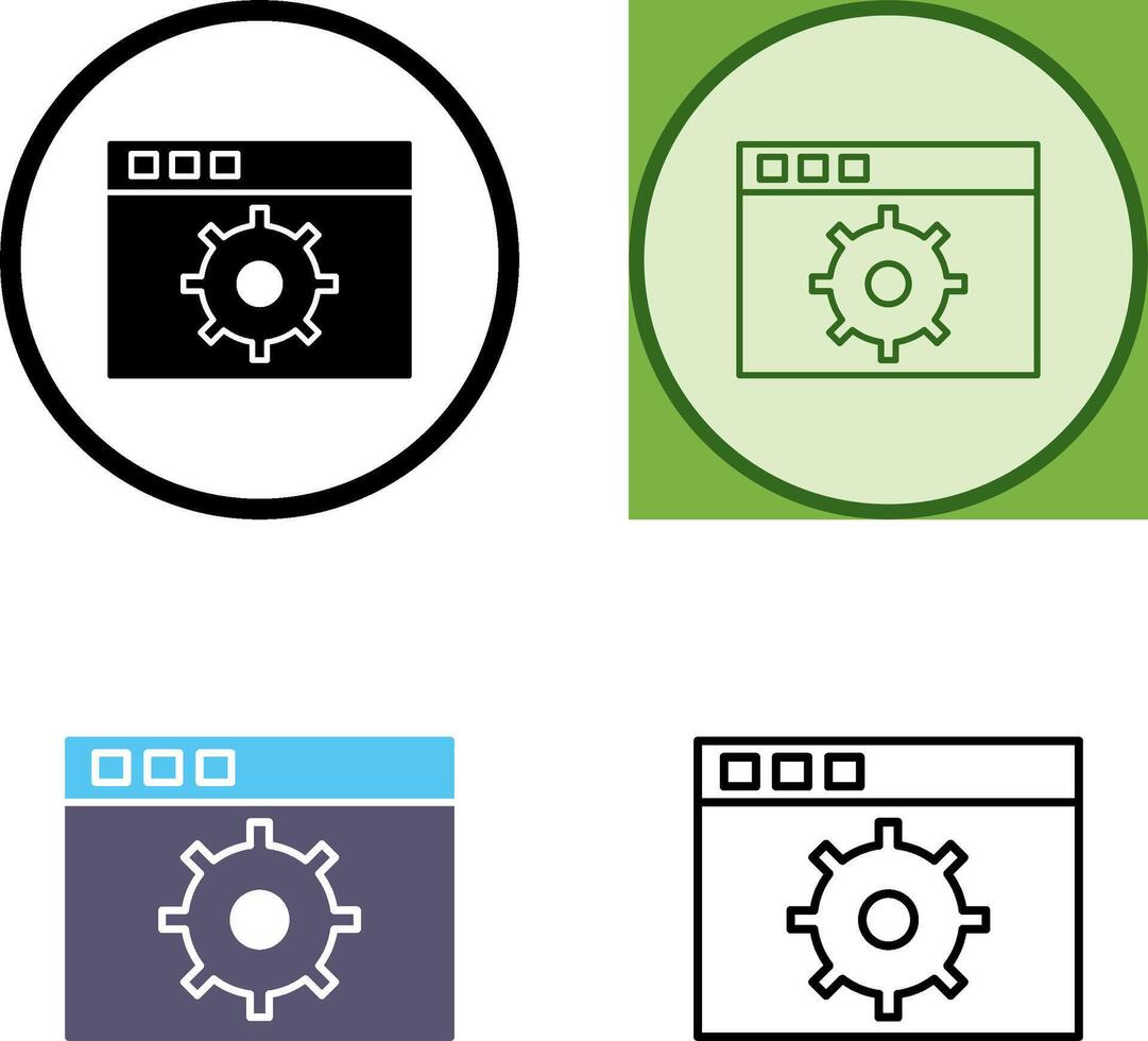 Unique Settings Icon Design vector