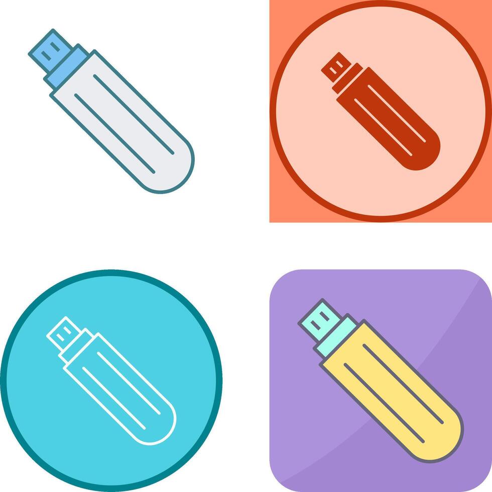 Unique USB Drive Icon Design vector