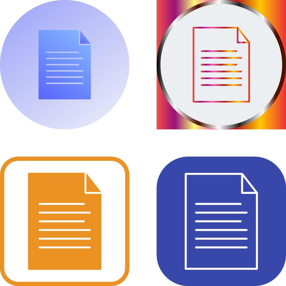Sheet Icon Design vector