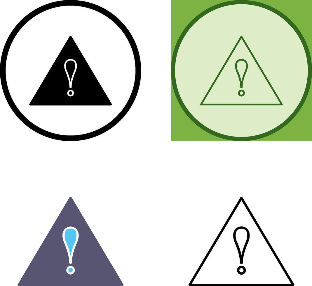 Unique Alert Icon Design vector