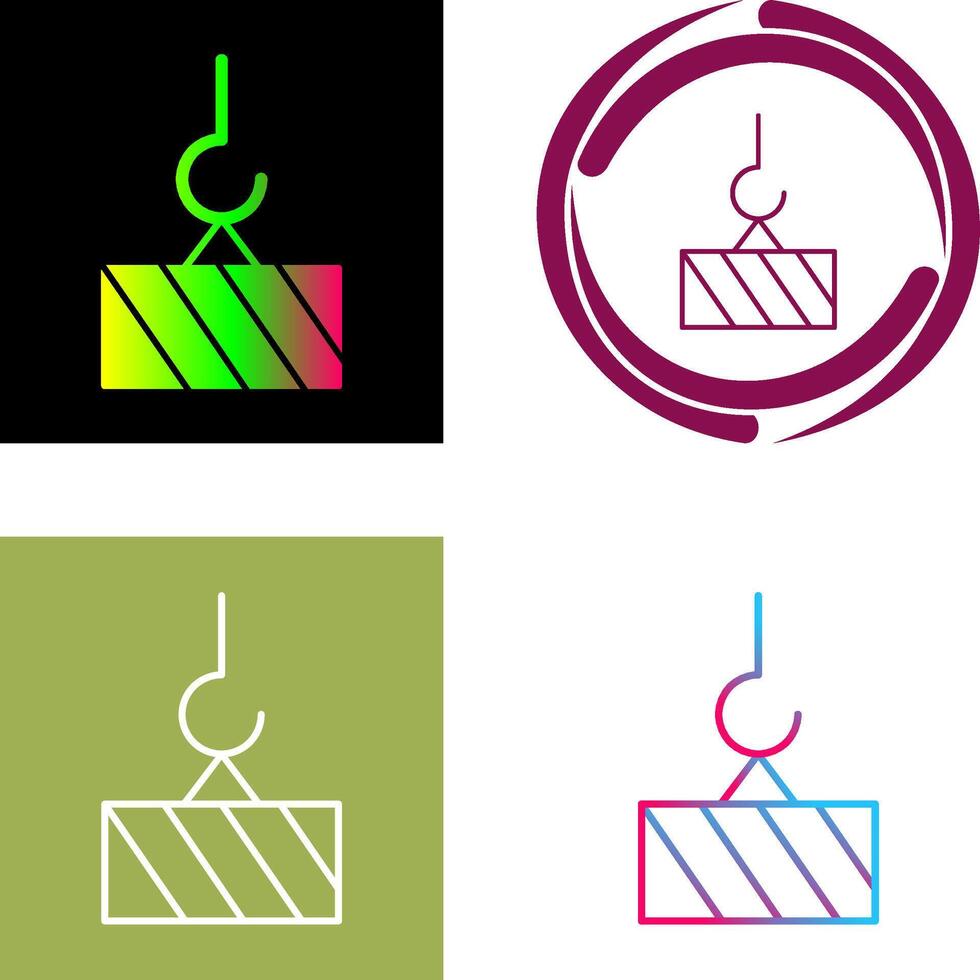 Heavy Machinery Icon Design vector