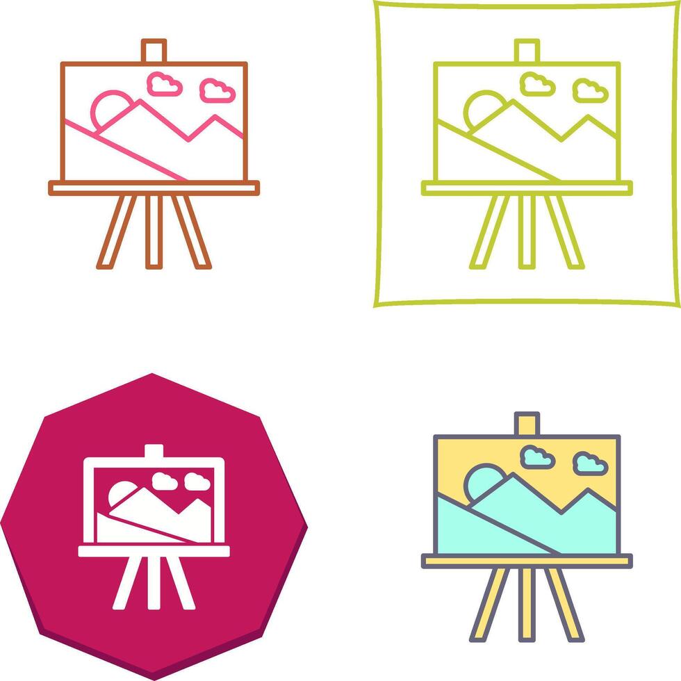 Canvas Icon Design 44023581 Vector Art at Vecteezy