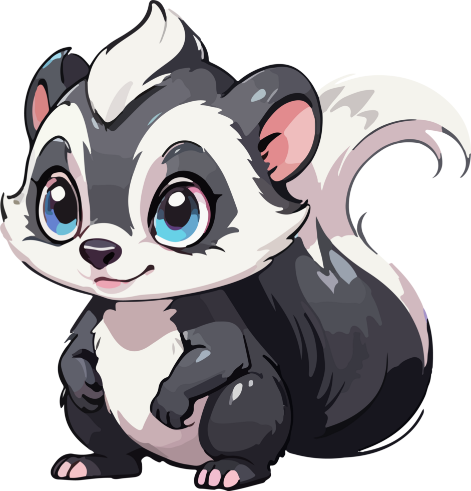 Skunk Animal Cartoon Design png