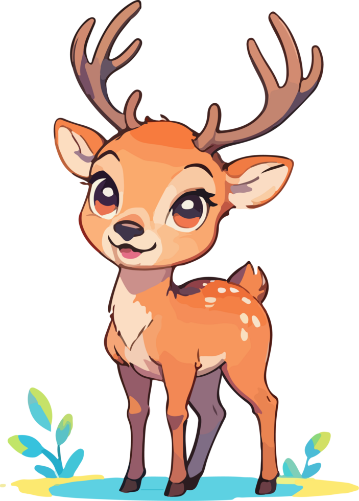 Deers Animal Cartoon Sticker png