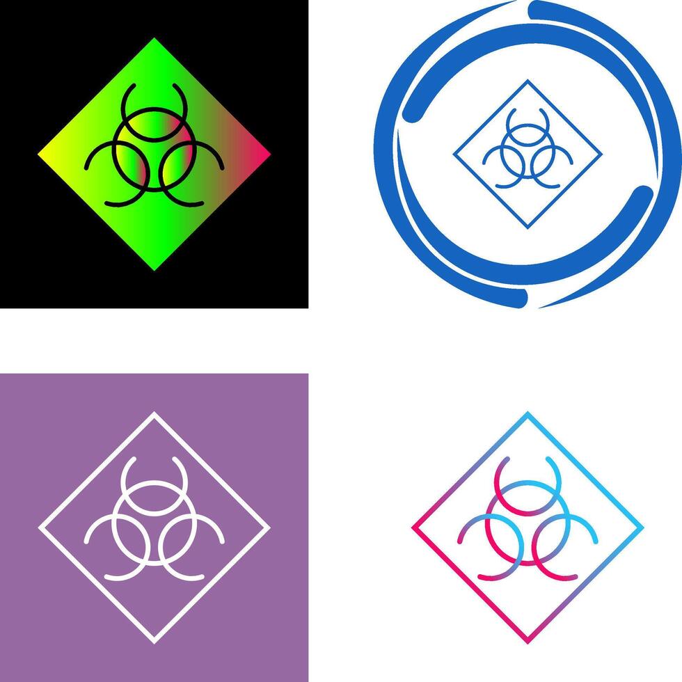 Biological Hazard Icon Design vector