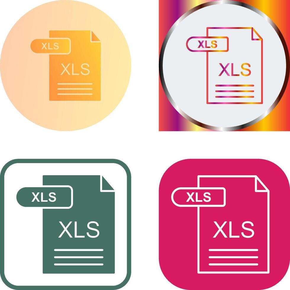 xls icono diseño vector