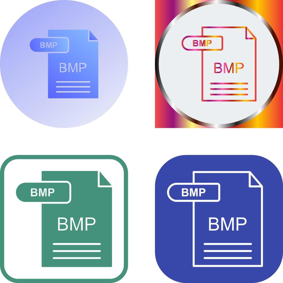 BMP Icon Design vector