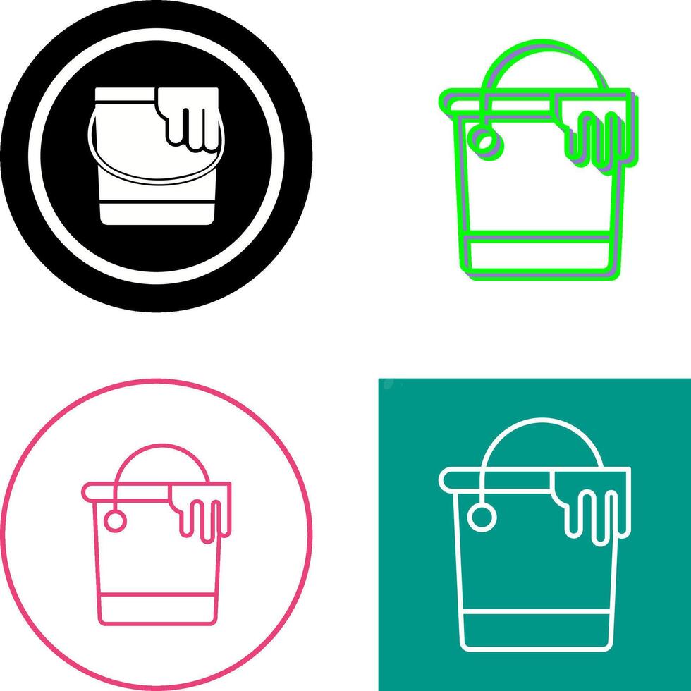 Paint Bucket Icon Design vector