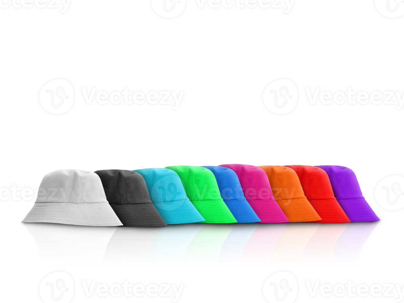 colorful bucket hats transparent png