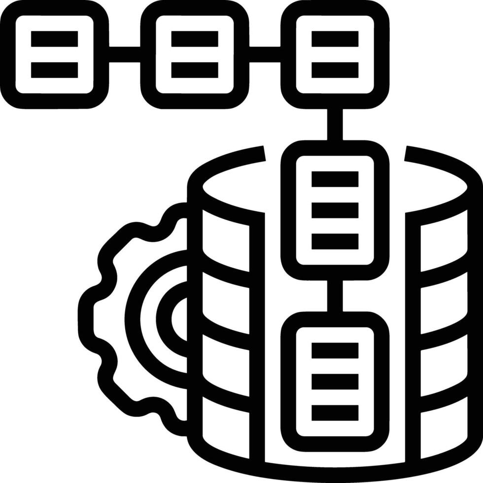 Storage data icon symbol image for database illustration vector