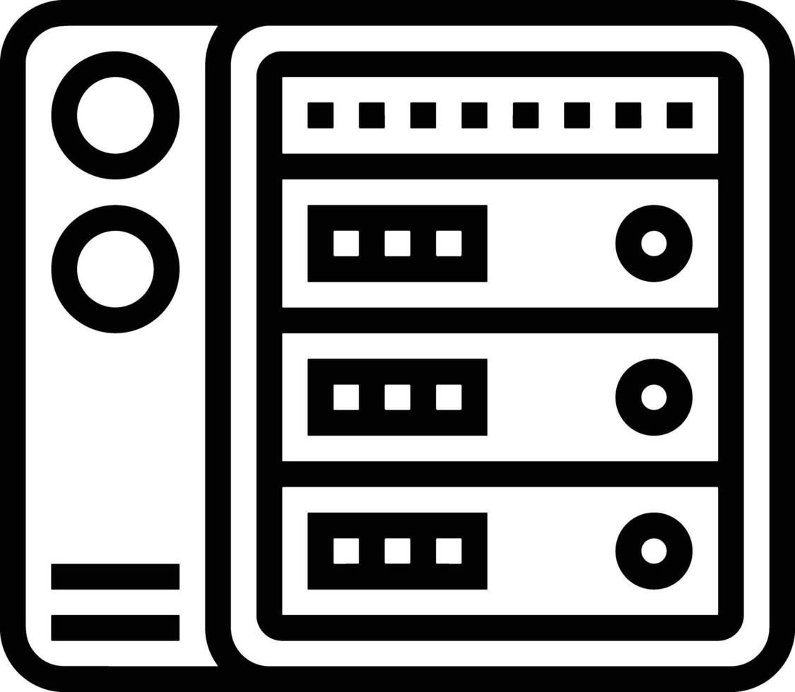 Storage data icon symbol image for database illustration vector