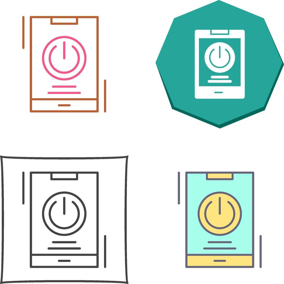 Power Icon Design vector