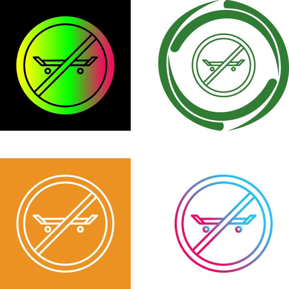 No Skating Icon Design vector