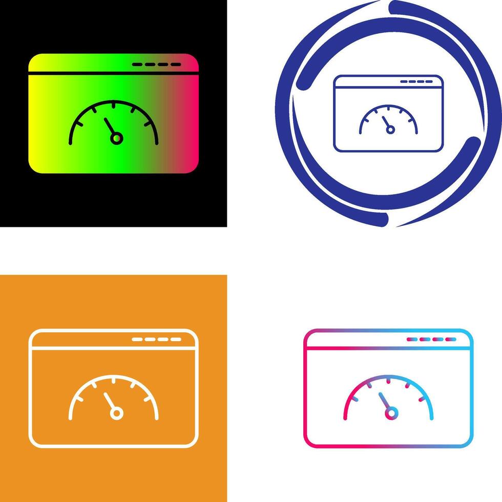 Page Speed Icon Design vector