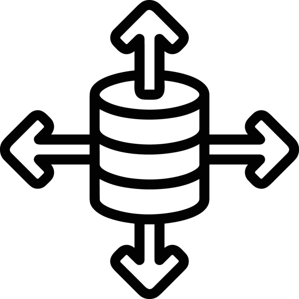 Storage data icon symbol image for database illustration vector