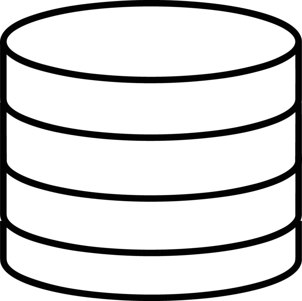 Storage data icon symbol image for database illustration vector