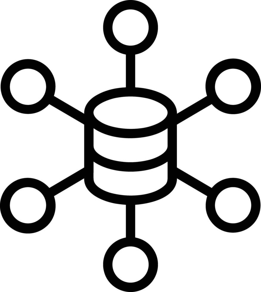 almacenamiento datos icono símbolo imagen vector