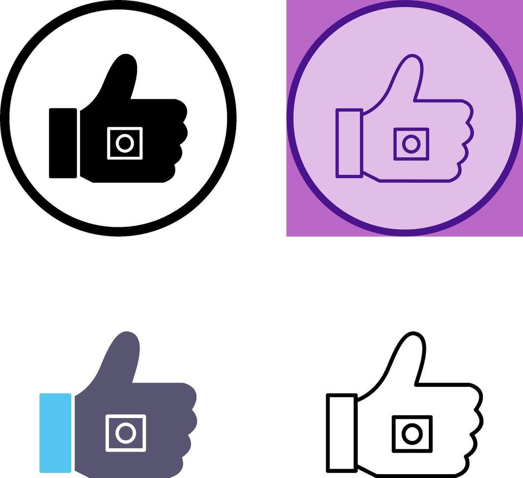 Unique Like Marketing Icon Design vector