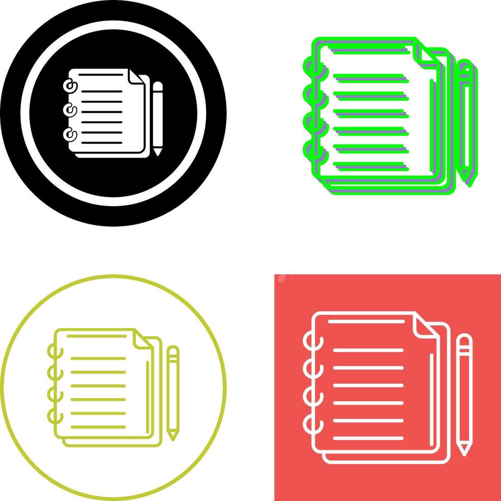 Write Icon Design vector