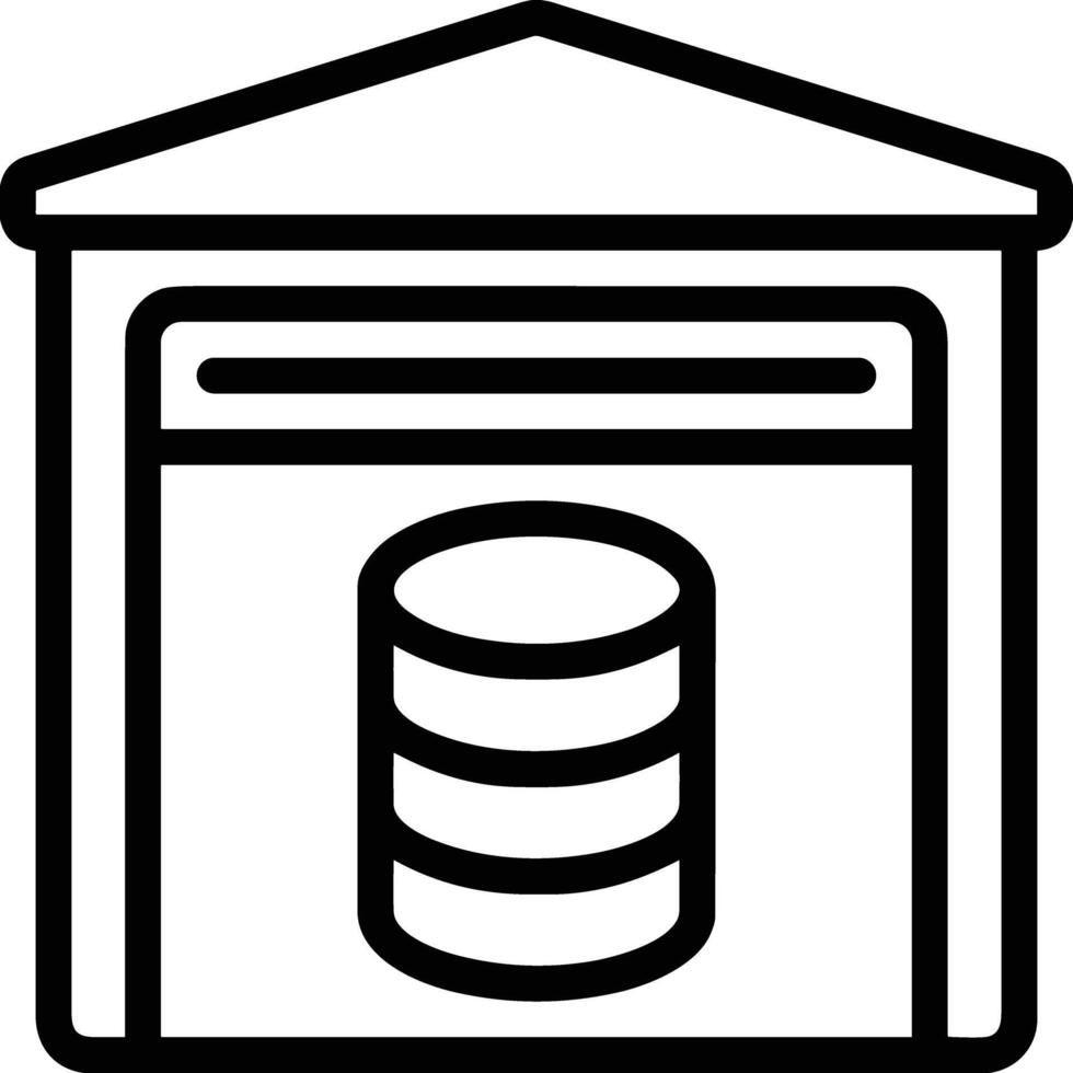 Storage data icon symbol image for database illustration vector