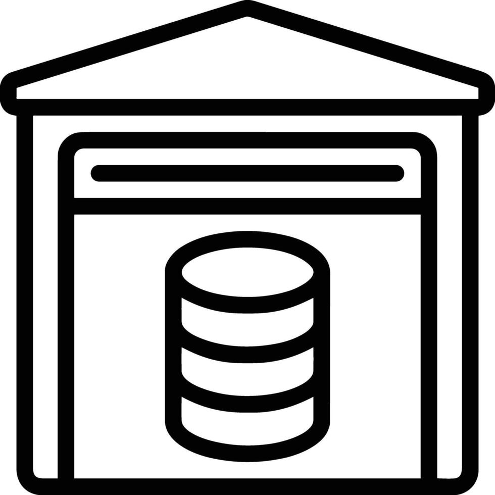 Storage data icon symbol image for database illustration vector