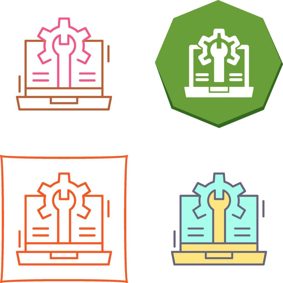 Web Development Icon Design vector