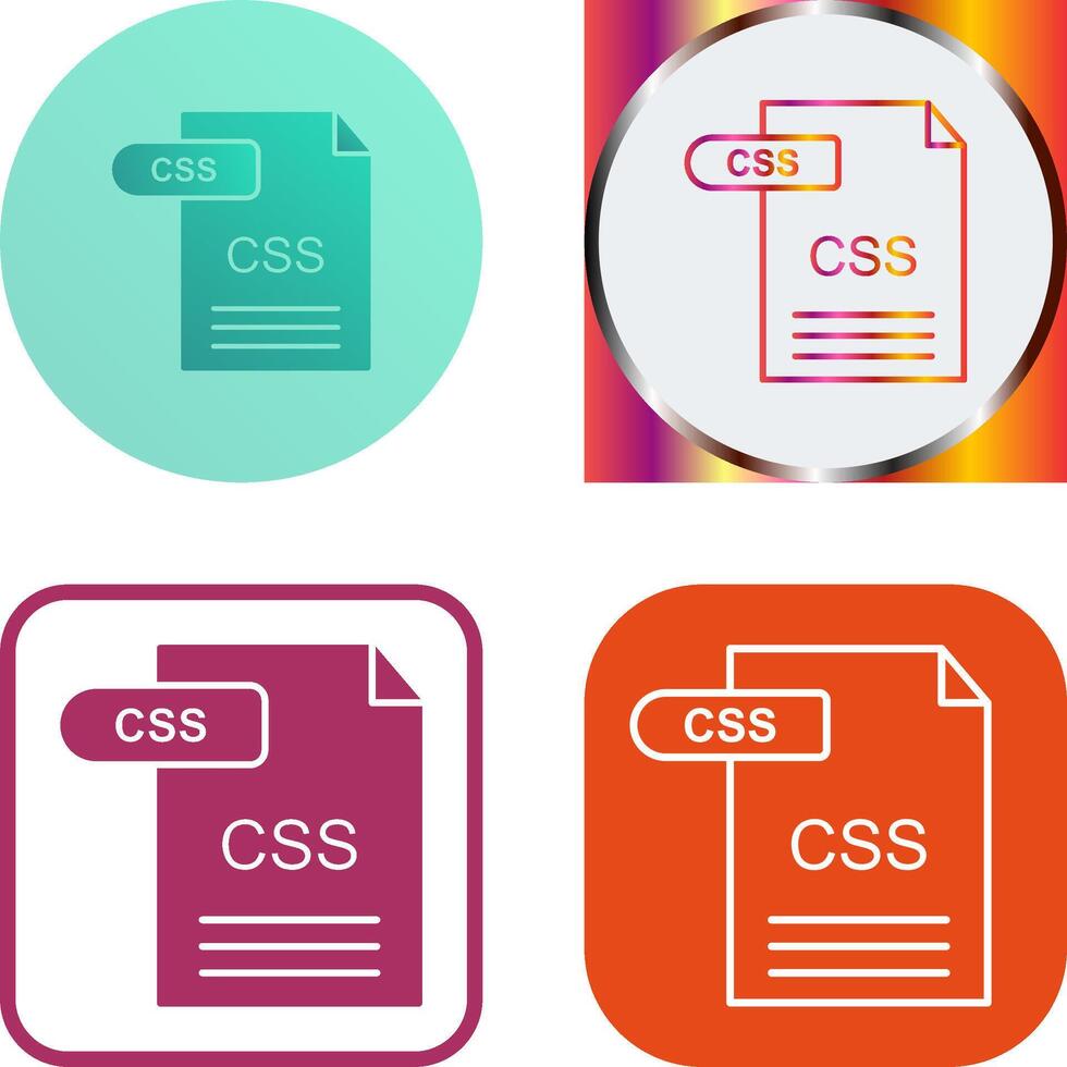 CSS Icon Design vector