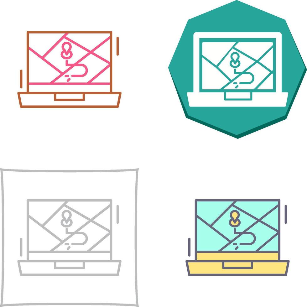 Google Map Icon Design vector