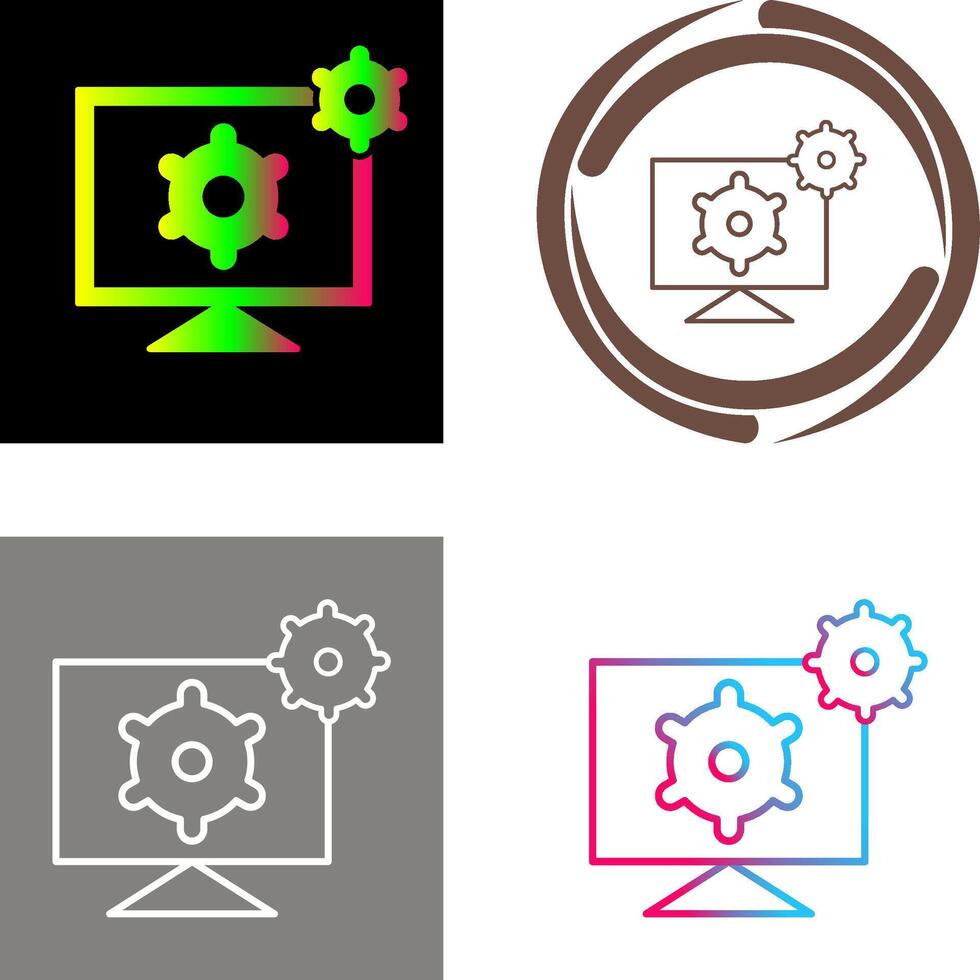 desarrollo herramientas icono diseño vector