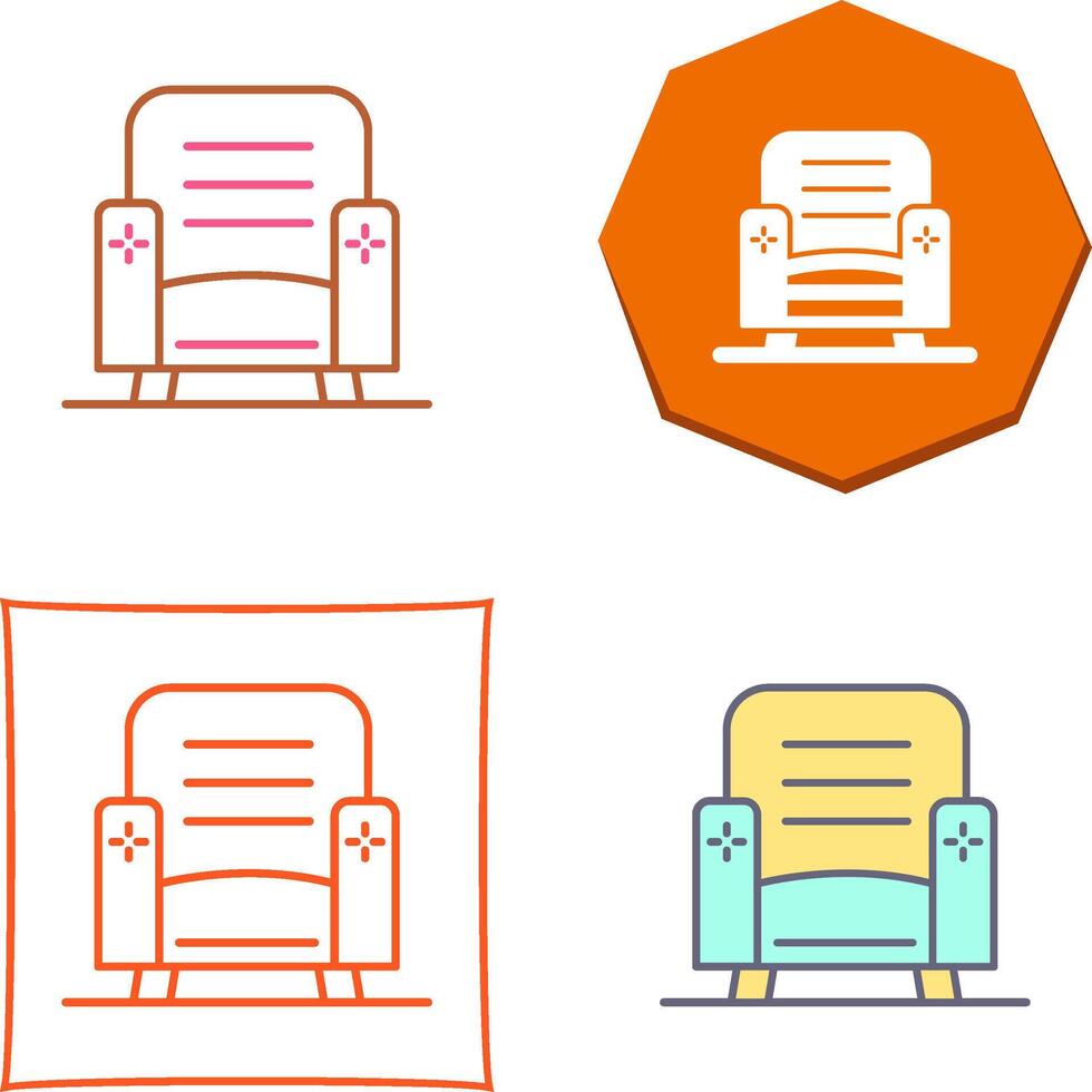 diseño de icono de sillón vector