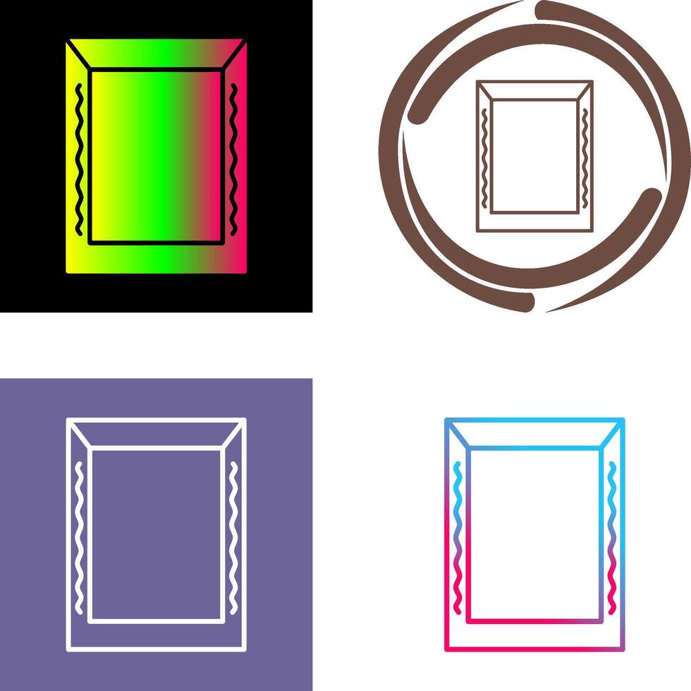 Unique Frame Icon Design vector