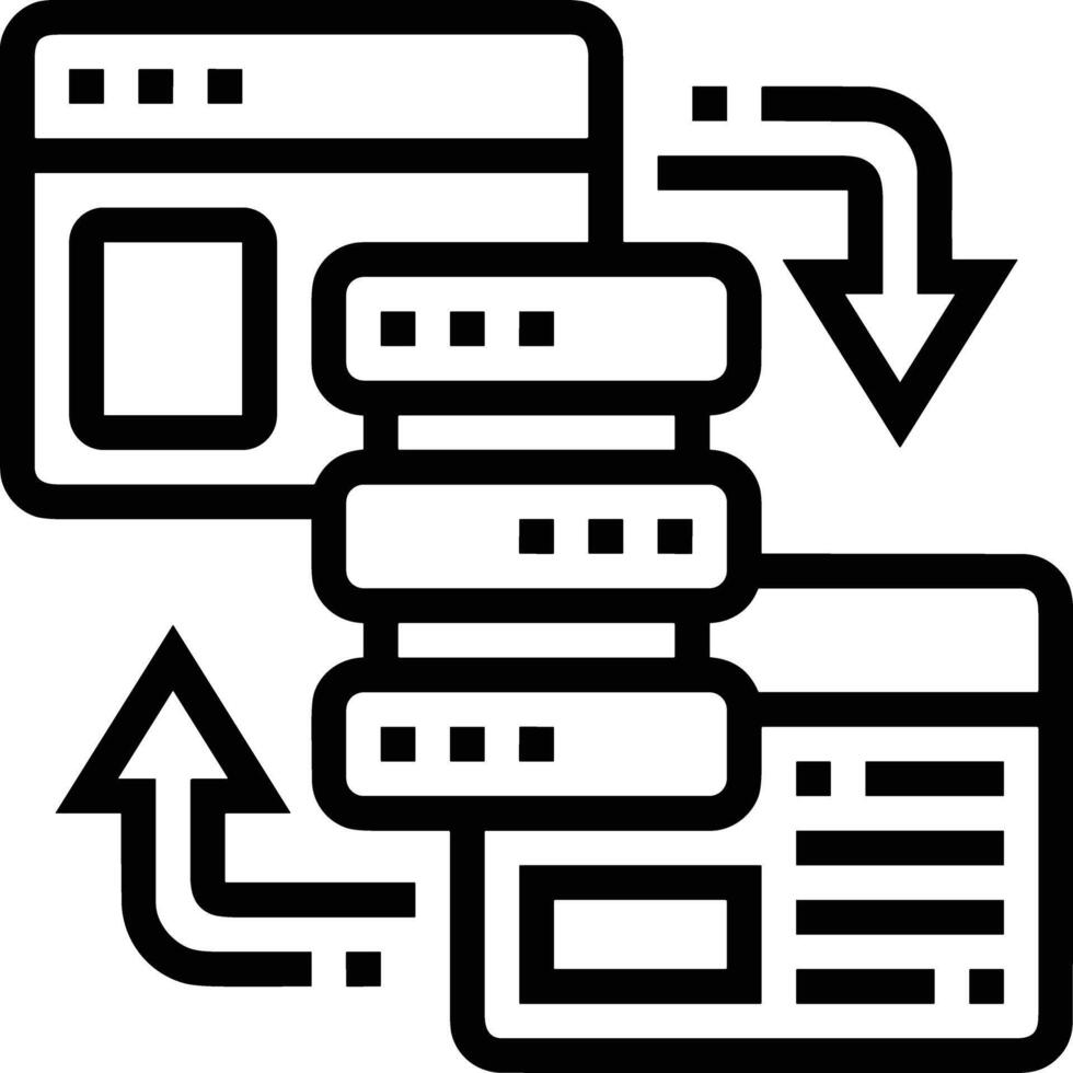 Storage data icon symbol image vector