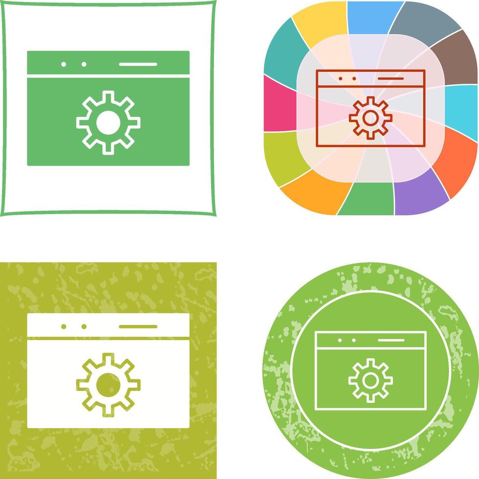 Unique Web Optimization Icon Design vector