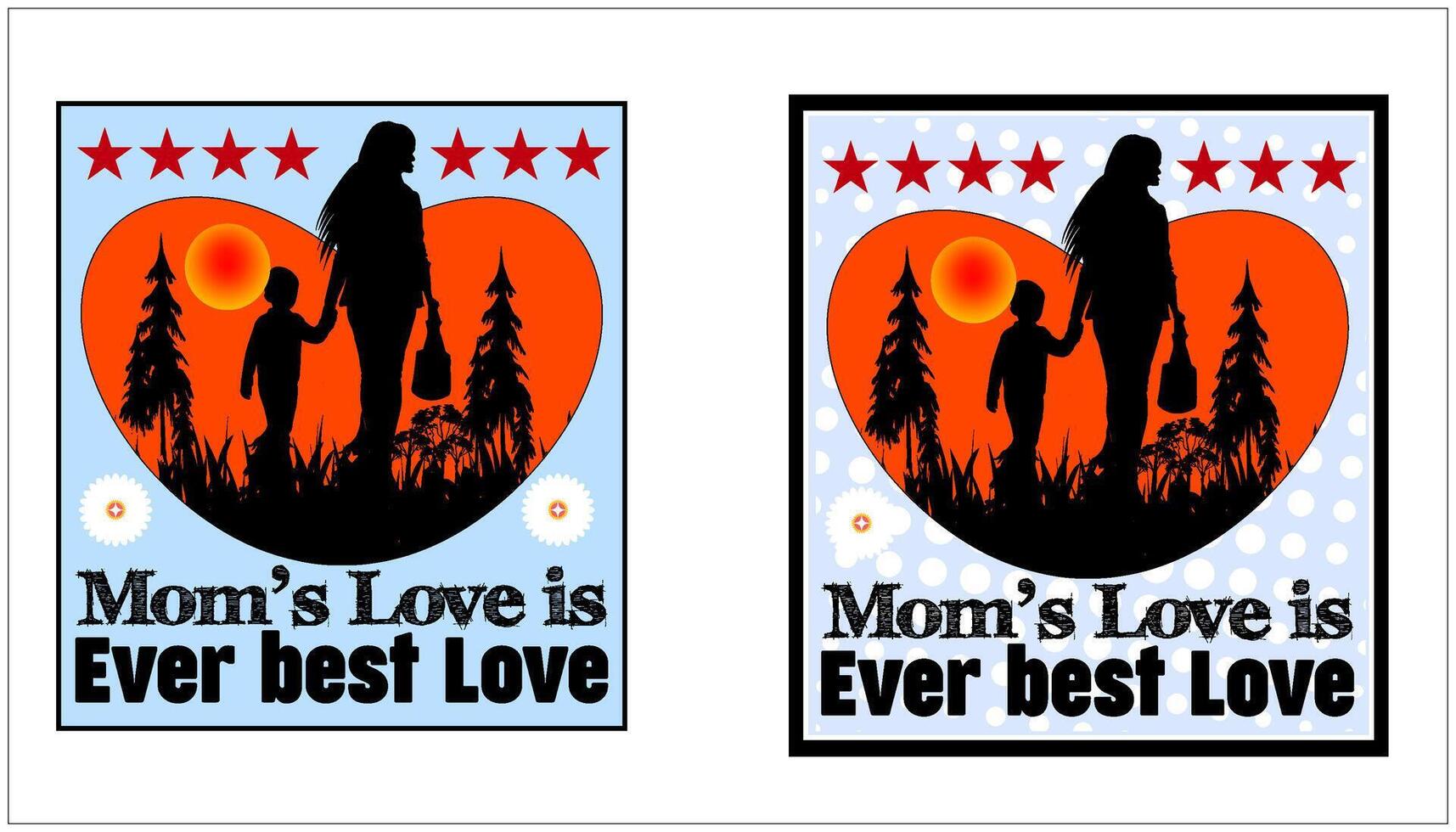 Mothers love Typography Tshirt Design vector