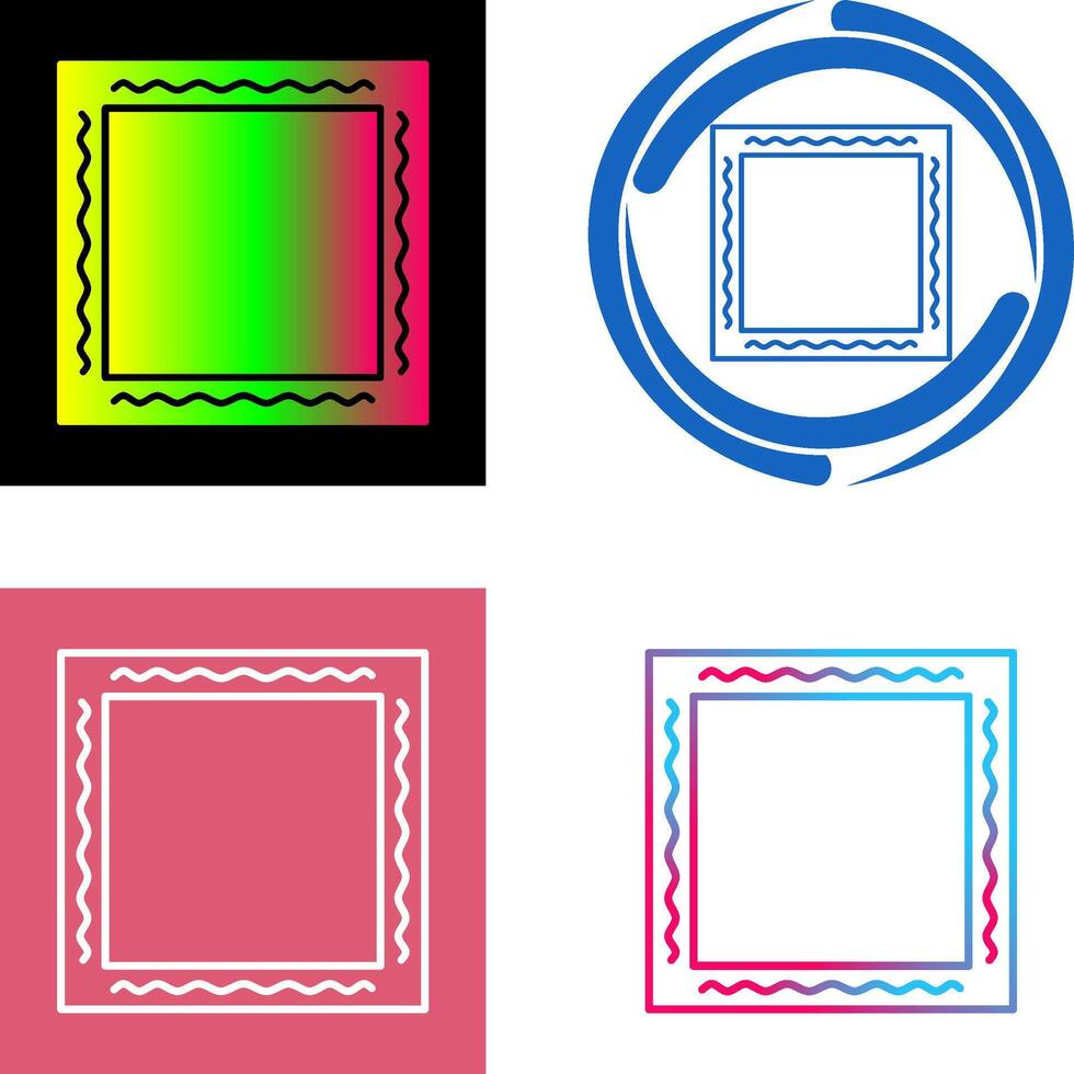 Unique Frame Icon Design vector