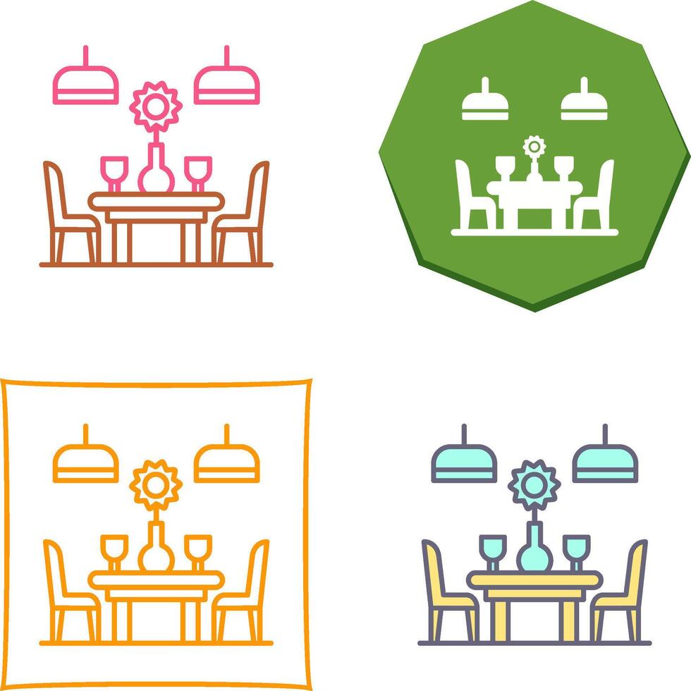 Table Icon Design vector