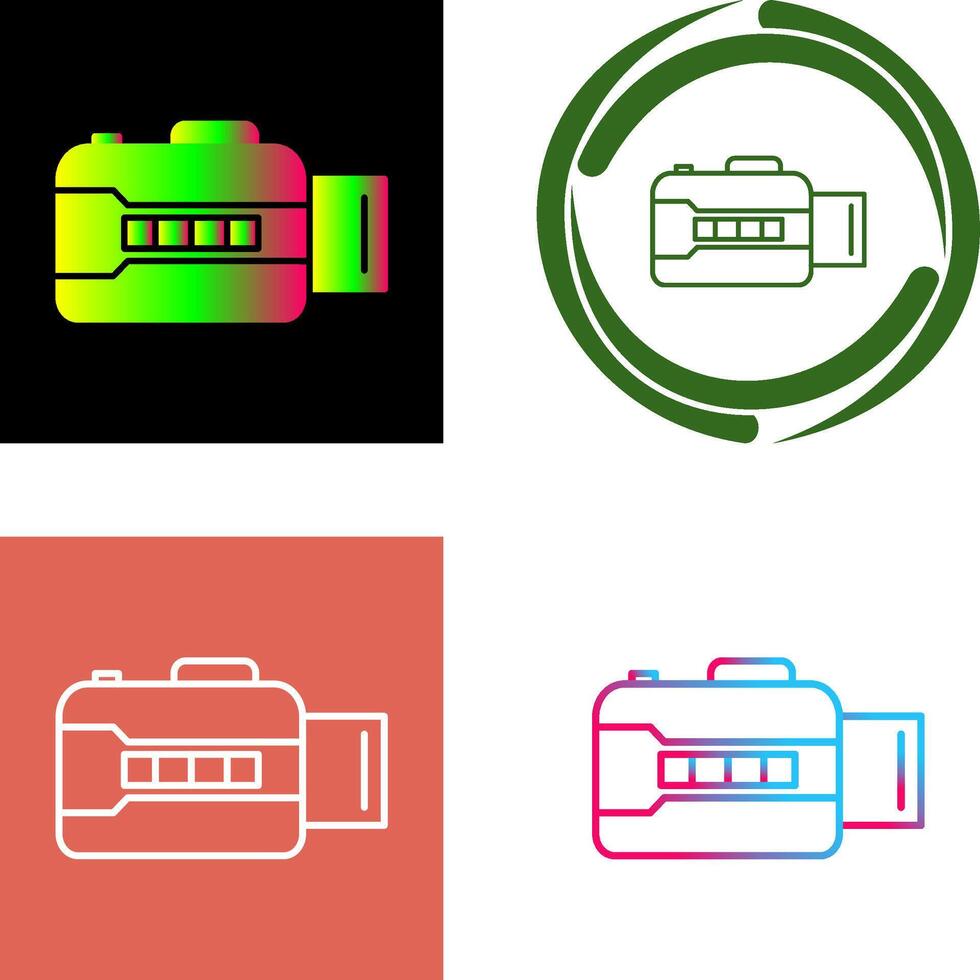 Unique Open Camera Icon Design vector