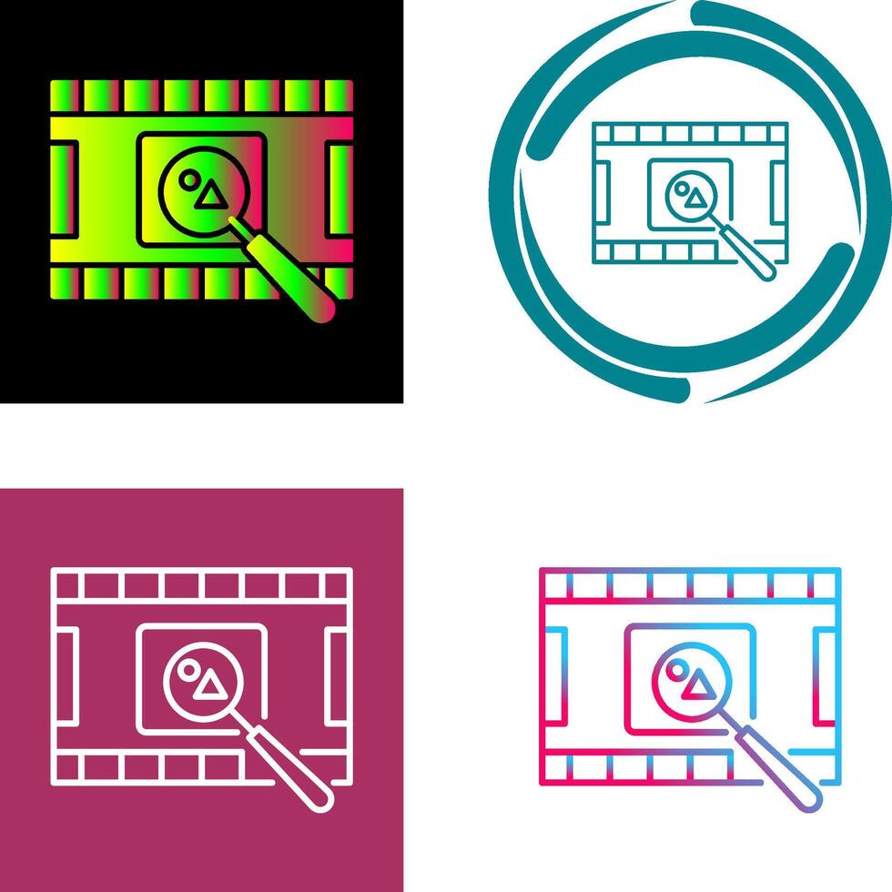 Unique Find Picture Icon Design vector