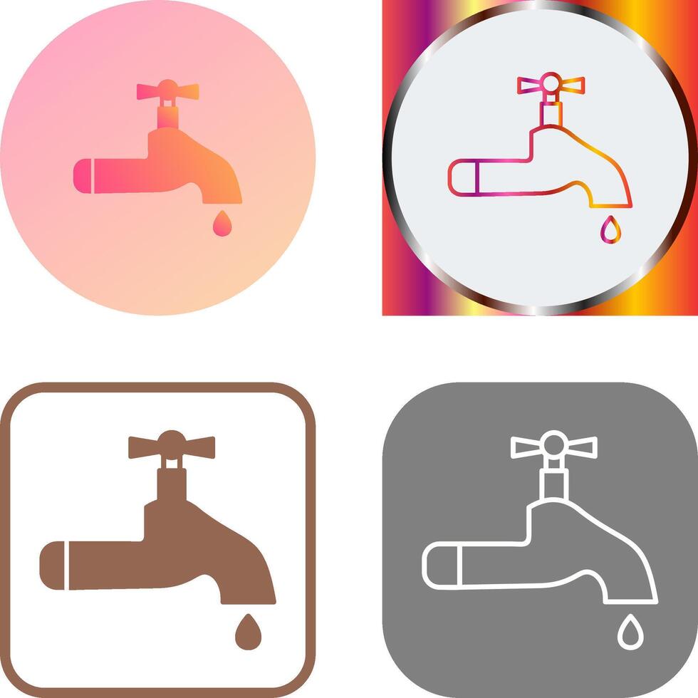 Water Tap Icon Design vector