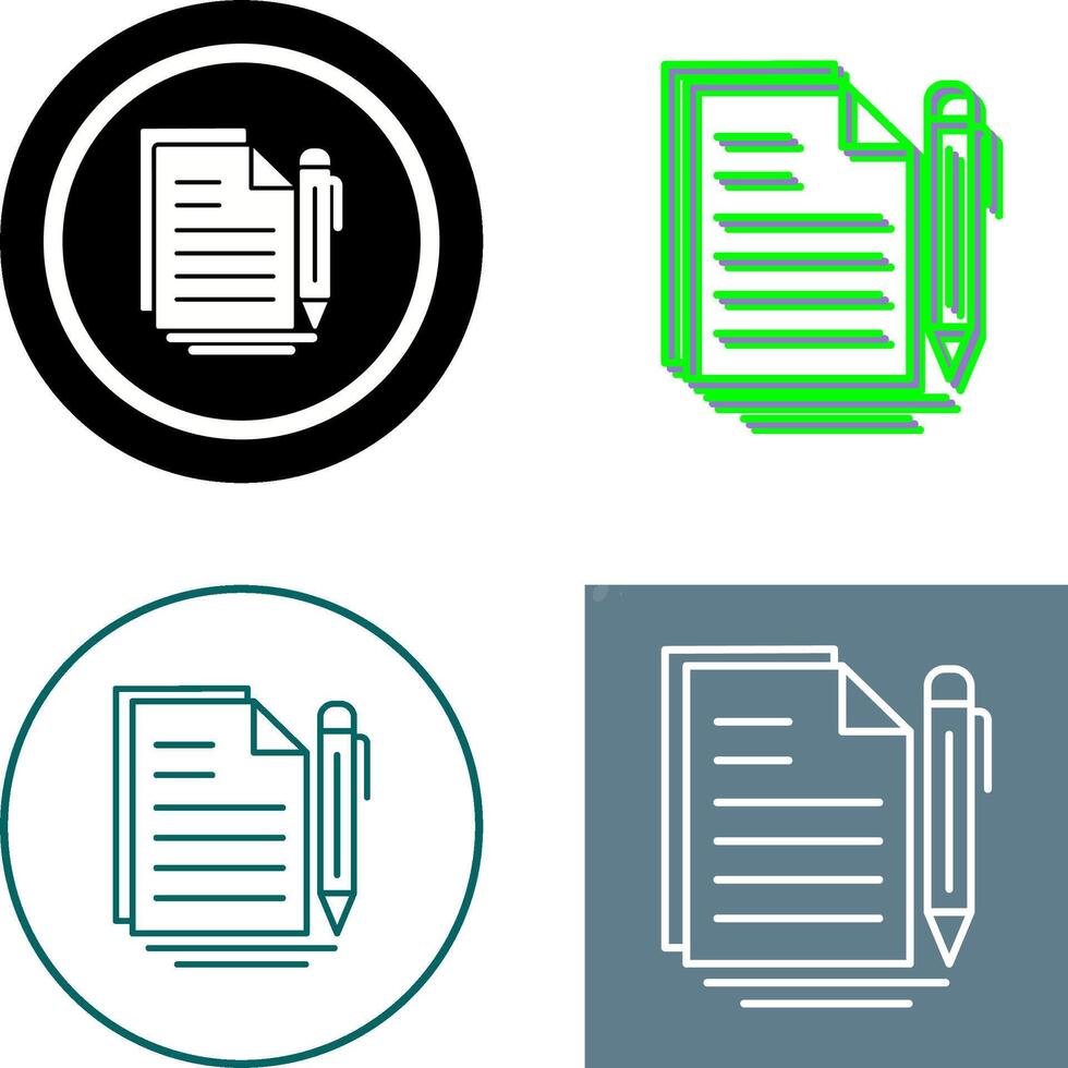 Document Icon Design vector