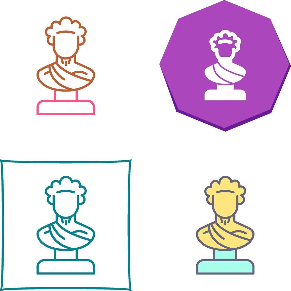 Statue Icon Design vector