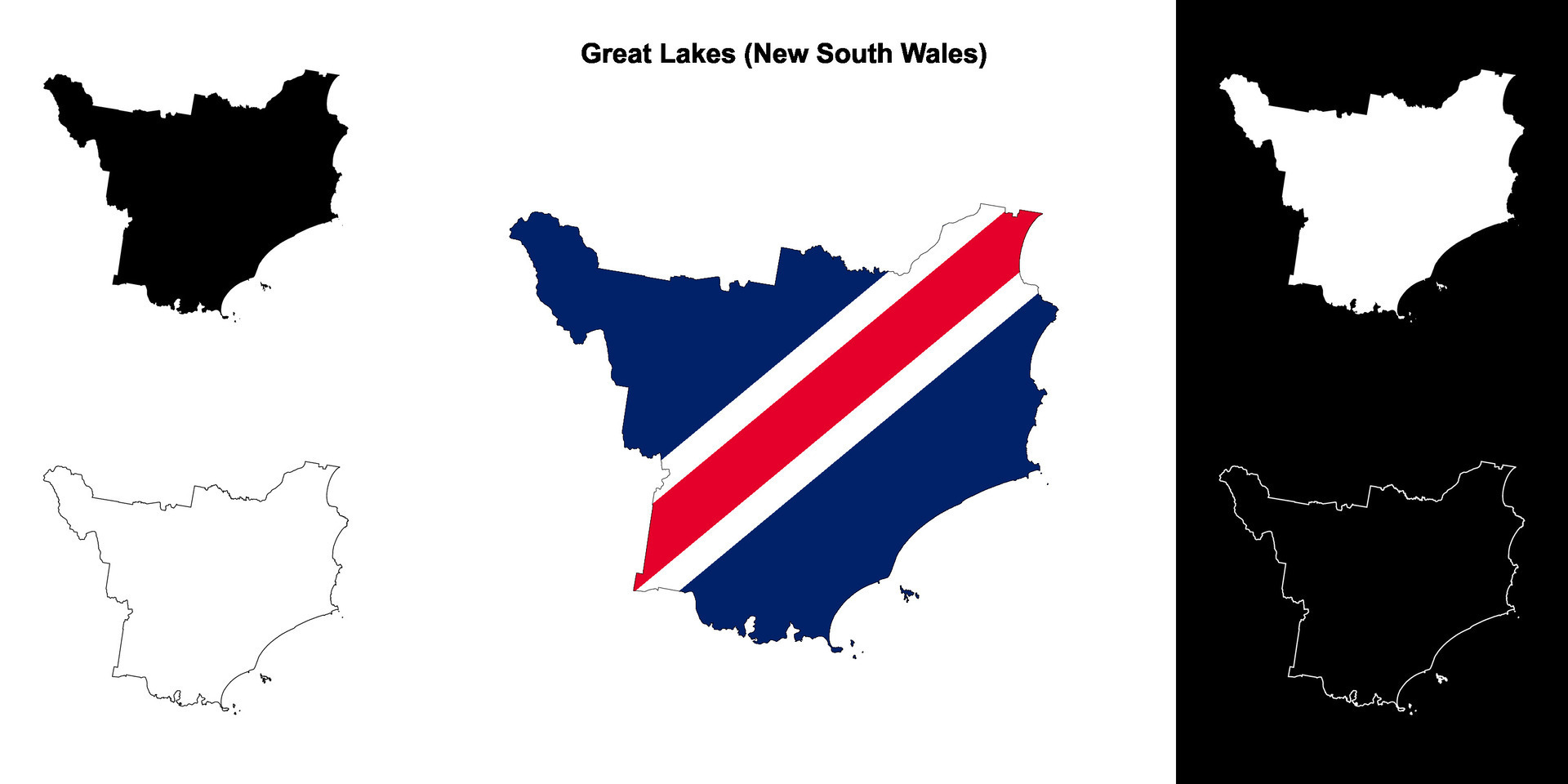 Great Lakes Blank Outline Map Set 44025479 Vector Art At Vecteezy Great Lakes Blank Outline Map Set Vector 