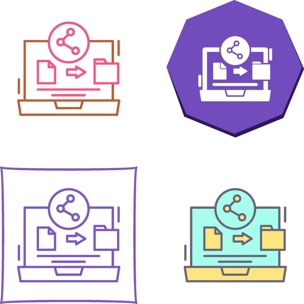 File Share Icon Design vector