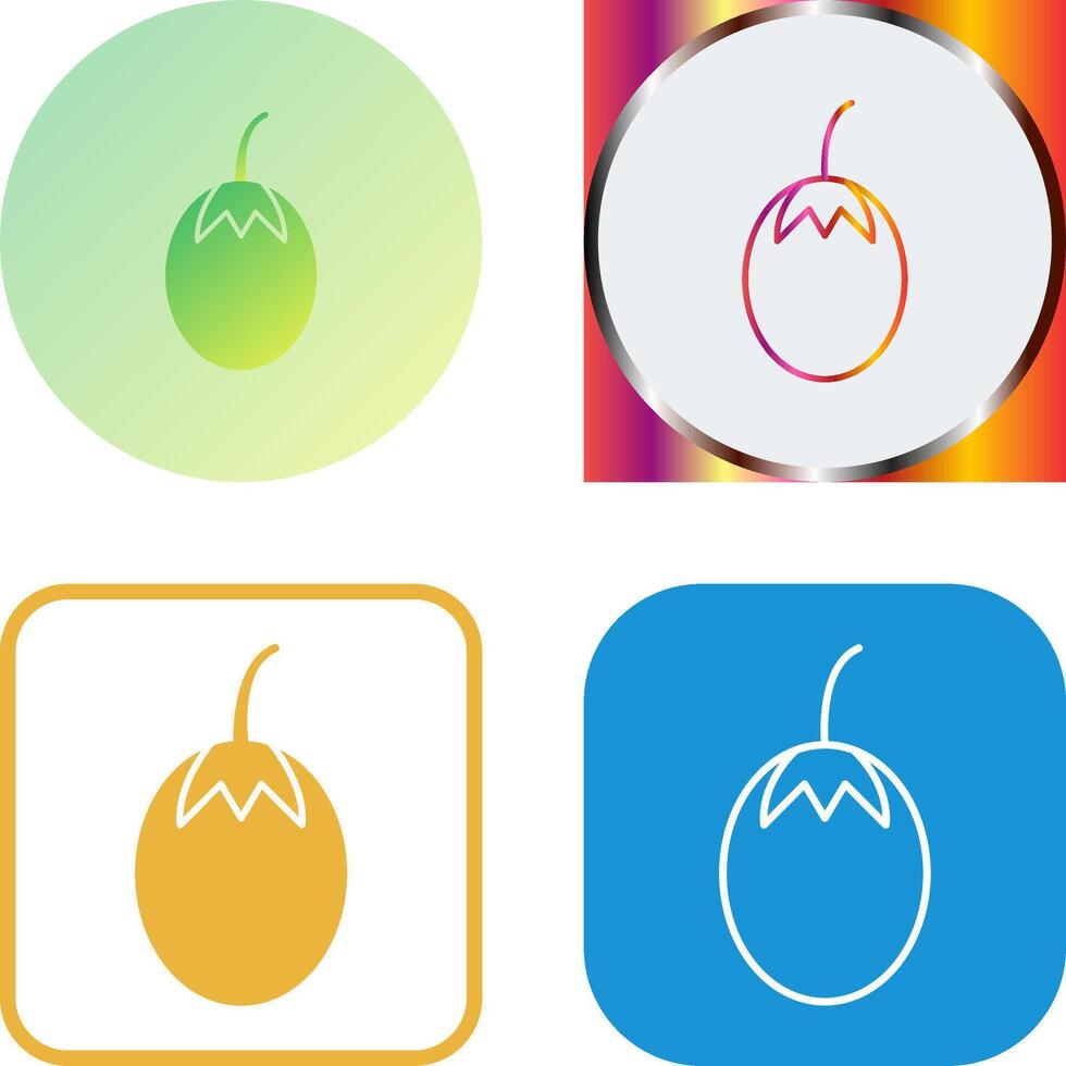 Vegetable plant Icon Design vector