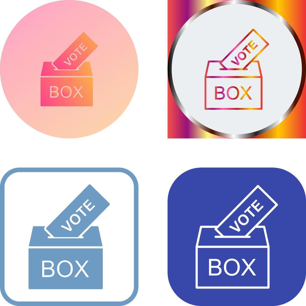 Giing Vote Icon Design vector