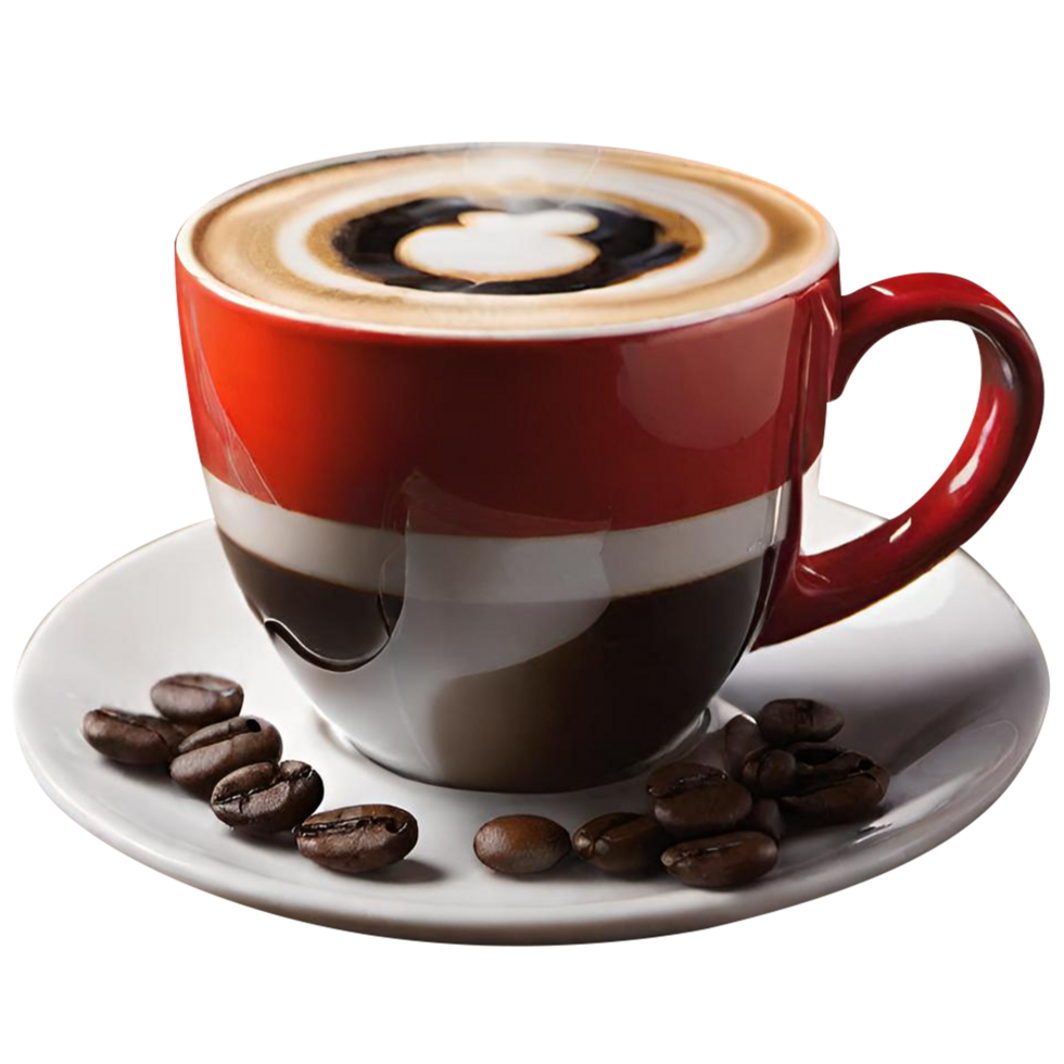 View of hot coffee cup png
