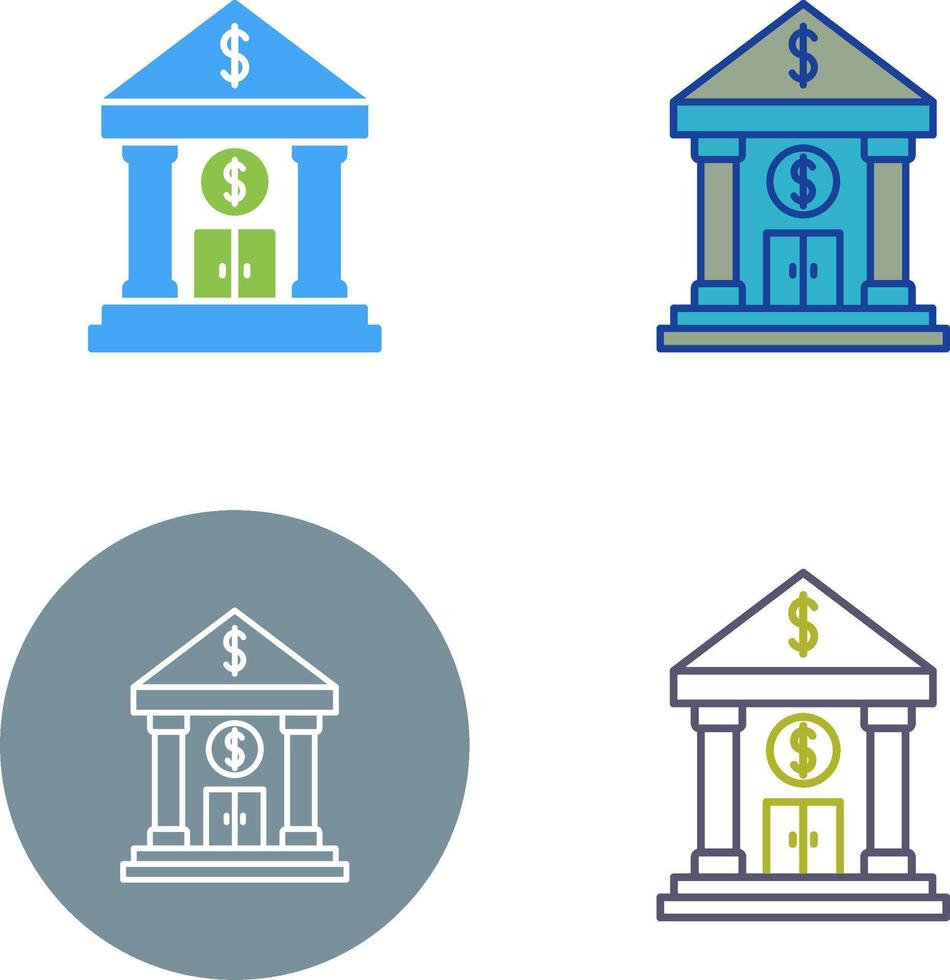 Bank Icon Design vector