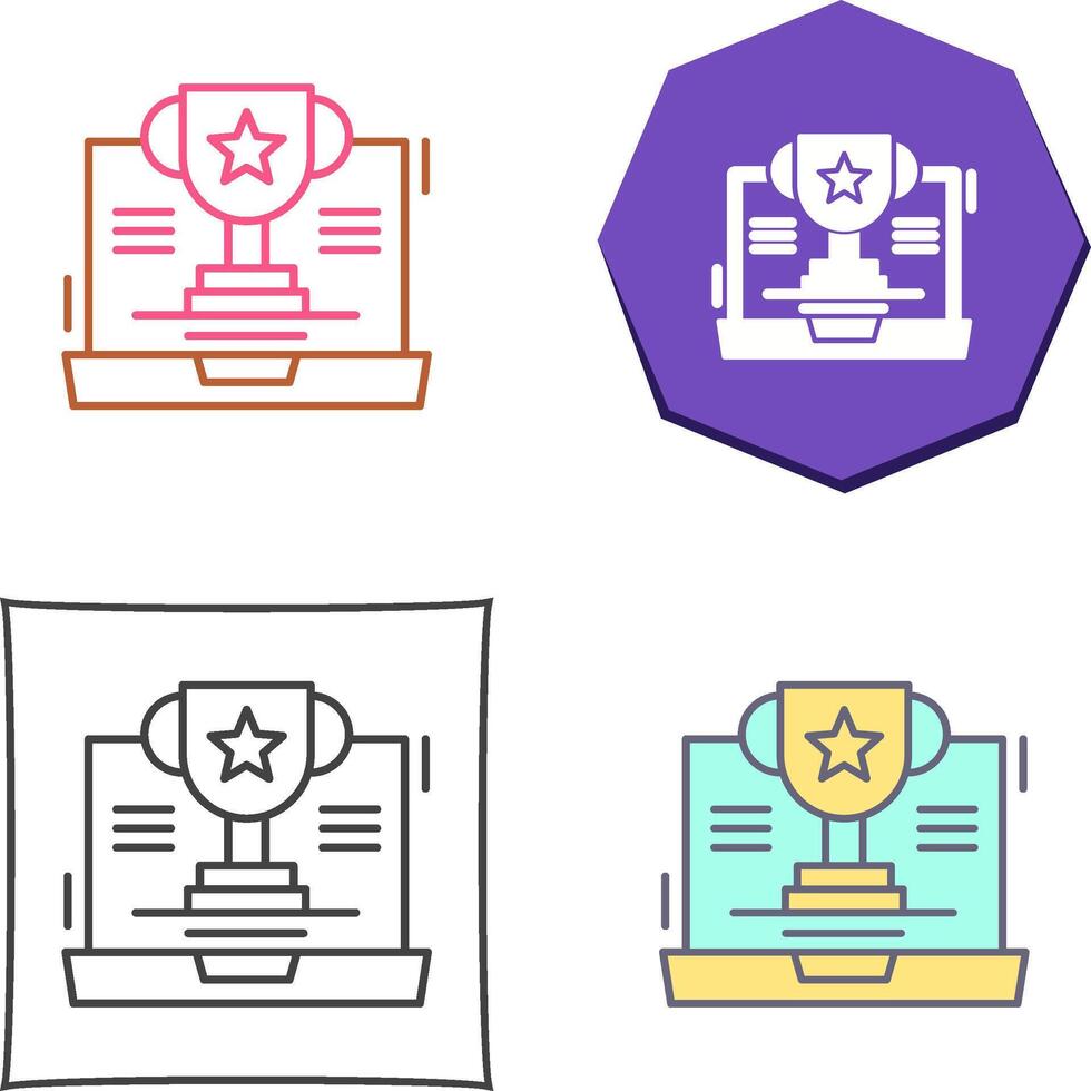 Trophy Icon Design vector
