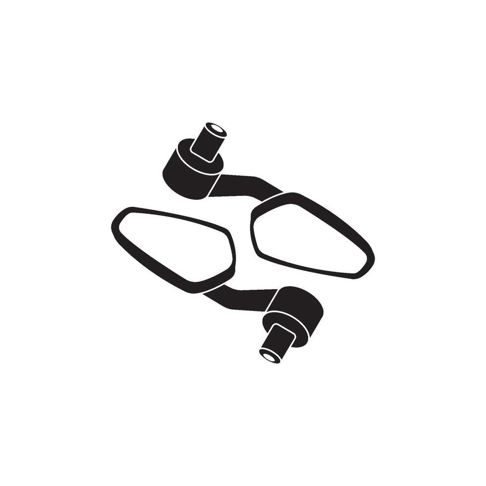 Motorcycle rear view mirror symbol icon illustration design vector